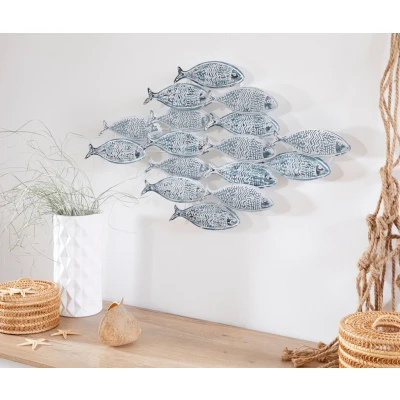 Abbildung von Home affaire Wanddekoobjekt &quot;Fische&quot;, Wanddeko aus Metall, Shabby Look