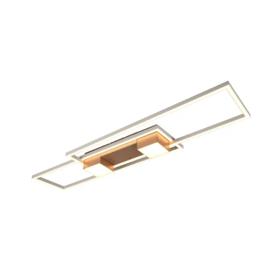 Abbildung von LED Deckenlampe Albany, braun, 100 x 28 cm, Alu, CCT dimmbar
