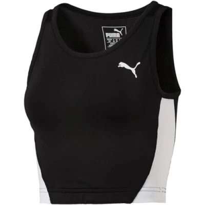 Abbildung von PUMA Damen Cross The Line Croptop W Tank Top, Black, L