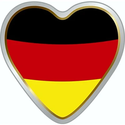 Abbildung von carstyling XXL Aufkleber Herz Deutschland Dimension 40 x mm Fanartikel Olympia