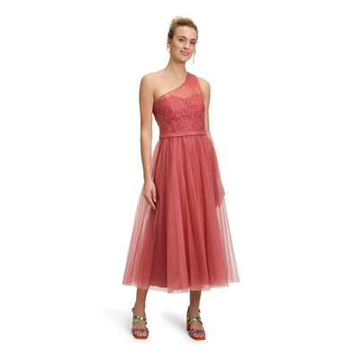 Abbildung von Vera Mont MIT Plissee Cocktailkleid/festliches Kleid, Damen, Größe: 36, Bright rust