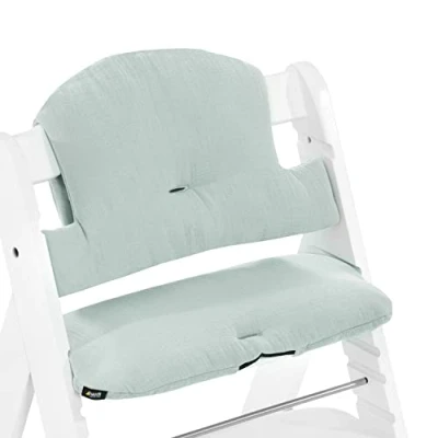 Abbildung von Hauck Hochstuhlauflage Select Muslin Mint, Sitzkissen für Alpha Hochstuhl 2 teilige Sitzauflage