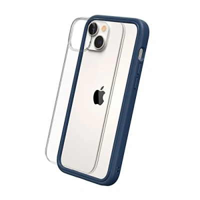 Abbildung von RhinoShield Modulares Case kompatibel mit [iPhone 14 Plus] Mod NX Anpassbare &amp; stoßdämpfende Schutzhülle im schlanken Design 3.5 Meter Fallschutz Marineblau