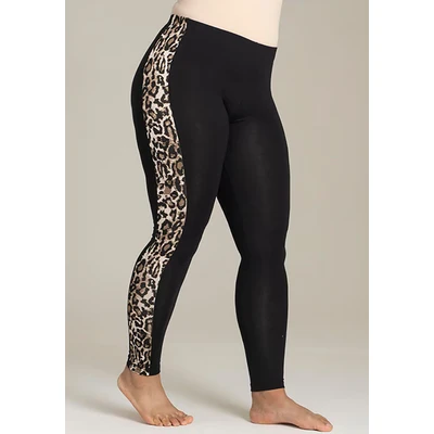Abbildung von SANDGAARD Leggings, mit stylischem Leo Muster an der Seite