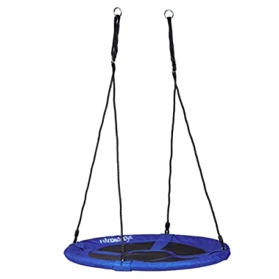 Abbildung von relaxdays Nestschaukel rund mit geschlossenem Sitz, 90 cm