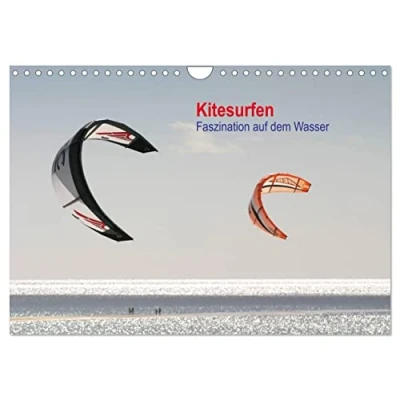 Abbildung von Kitesurfen Faszination auf dem Wasser (Wandkalender 2024 DIN A4 quer), CALVENDO Monatskalender: Bildkalender mit Fotos vom (CALVENDO Sport)