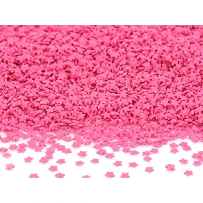 Abbildung von Streudekor Sterne mini pink, 80g, Zuckerdekor