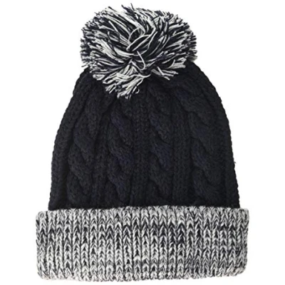 Abbildung von maximo Jungen mit Umschlag und Pompon Mütze, Blau (Navy/Weiss 4801), (Herstellergröße: 53/55)