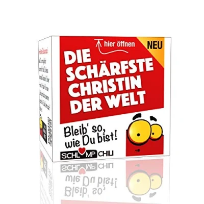 Abbildung von Schlump Chili⎪Die schärfste Christin der Welt ein Geschenk zu Weihnachten, Taufe, tolles Präsent zum Geburtstag, Ostern, Nikolaus, Muttertag, als Dankeschön oder einfach so :)