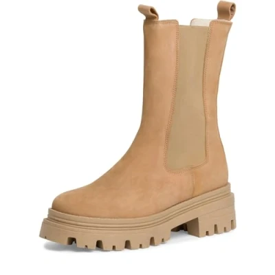 Abbildung von Tamaris Plateaustiefelette, Damen, Größe: 36, Camel Schuhe