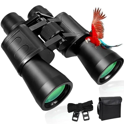 Abbildung von 10x50 Fernglas für Erwachsene, Hochleistungsfernglas Astronomie, Tragbares Kompaktfernglas, Vogelbeobachtung Sternbeobachtung Reisen Sightseeing Outdoor Sport Konzert Jagd