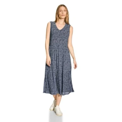Abbildung von Cecil MIX Freizeitkleid, Damen, Größe: XL, Blau