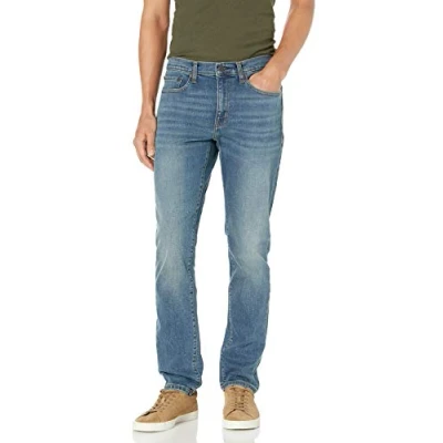 Abbildung von Amazon Essentials Herren Slim Fit Jeans, Mittelblau Vintage, 32W / 28L