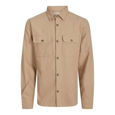 Abbildung von JACK &amp; JONES Herren Jjdarren Flannel Overshirt Ls Freizeithemd, Crockery, M