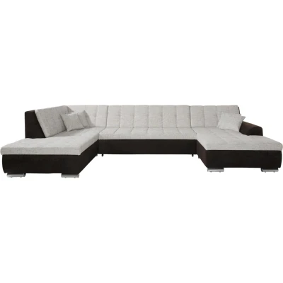 Abbildung von DOMO collection Wohnlandschaft &quot;Treviso incl. Zierkissen, moderne Steppung, XXL: B/T/H: 364/201/83 cm&quot;, wahlweise mit Bettfunktion, in vielen Bezugsarten auch Cord U Form