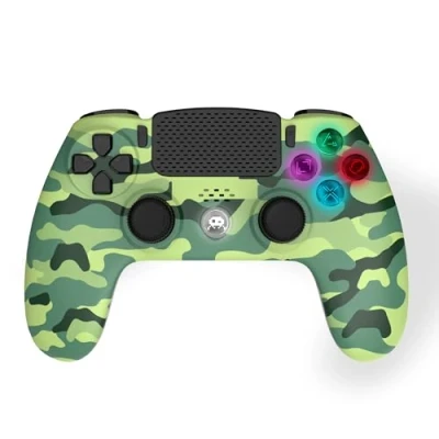 Abbildung von Freaks And Geeks Wireless Controller for PS4 with 3,5mm jack slot LED Green Camo