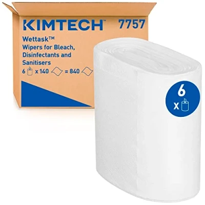 Abbildung von Kimtech Wettask DS Wischtücher Rolle 6 Rollen x 140 Tücher