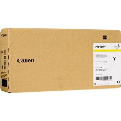 Abbildung von Canon PFI 707Y Gelb Druckerpatrone