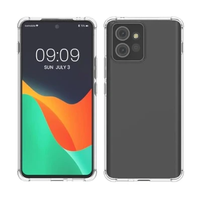 Abbildung von kwmobile Hülle kompatibel mit Motorola ThinkPhone TPU Silikon Case Ecken Schutz Schutzhülle Cover Transparent