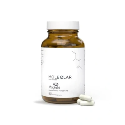 Abbildung von MoleQlar Magnesium L Threonat Kapseln 90 Stück Markenrohstoff Magtein mit offizieller EFSA Zulassung 150 mg elementares pro Portion Laborgeprüft in Deutschland