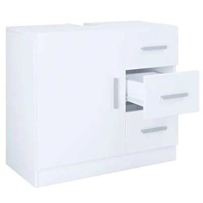 Abbildung von VCM Waschbeckenunterschrank Holz Badmöbel Badunterschrank Zalo XL Schublade