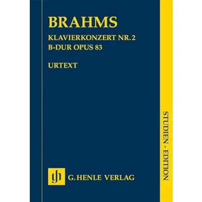Abbildung von Klavierkonzert Nr. 2 B dur op. 83, Studien Edition: Besetzung: Orchester (Studien Editionen: Studienpartituren)