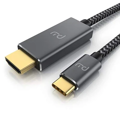 Abbildung von CSL USB C zu HDMI Kabel 2.0 5m 4k UHD 3840x2160 4K@60Hz 3D fähig Thunderbolt 3 Kompatibel mit MacBook Pro Air iMac iPad Surface Book Samsung Galaxy