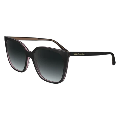 Abbildung von Calvin Klein Sonnenbrille, Damen, Größe: One Size, Black pink