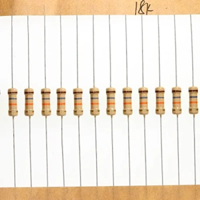 Abbildung von HUABAN 100 Stücke 0.5 Watts 1/2W 18K Ohm 5% Kohleschichtwiderstand
