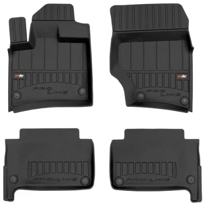 Abbildung von M MOTOS Gummimatten Auto Fussmatte passt für Audi Q7 I 2005 2015 Verbessern Sie Ihren Reisekomfort mit Antirutschmatte 3D Allwetter fußmatten Auto, Schutz vor Verschmutzung