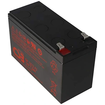 Abbildung von CSB GP1272F2 Akku Plombierte Bleisäure (VRLA), 7200 mAh, 12 V, wiederaufladbarer (7200 86 WH, Sealed Schwarz, 1 Stück
