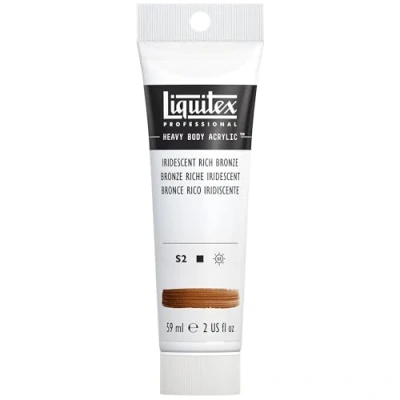 Abbildung von Liquitex 1045229 Professional Heavy Body Acrylfarbe in Künstlerqualität mit ausgezeichneter Lichtechtheit buttriger Konsistenz, 59ml Tube Irisierende satte Bronze