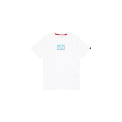 Abbildung von Alpha Industries LOGO Tshirt print, Herren, Größe: Medium, White