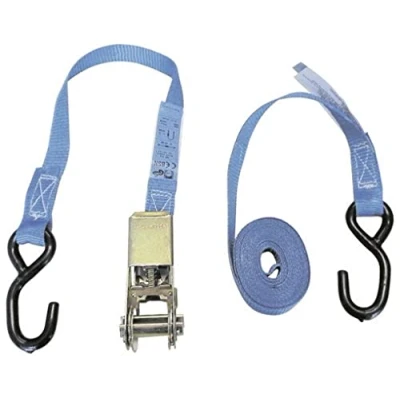 Abbildung von Eurofarm 3762 Zurrgurt zweiteilig 4 m mit Ratsche, m. PVC S Haken 800 kg