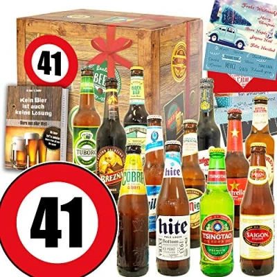 Abbildung von 41. Geburtstag Geschenk 12x Bier Welt 41 Geschenke Mann