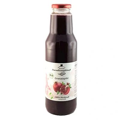 Abbildung von Bio Granatapfelsaft 100% naturtrüber Direktsaft 6 x 750 ml aus reiner Kernpressung