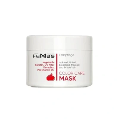 Abbildung von FemMas Color Care Intensiv Haarmaske I Farbschutz Haarkur blondiertes, getöntes &amp; gefärbtes Haar Pflegende für langanhaltend Farbglanz Schutzfilm Formel mit Keratin Arginin 300 ml