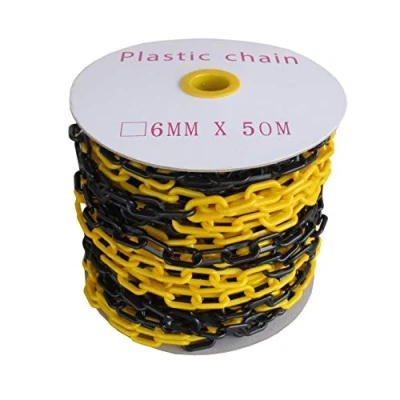 Abbildung von SNS SAFETY LTD Kunststoffkette Absperrung 6 mm (Gelb Schwarze, 50 Meter)