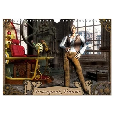 Abbildung von Steampunk Träume (Wandkalender 2025 DIN A4 quer), CALVENDO Monatskalender