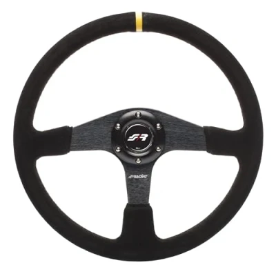 Abbildung von Simoni Racing DEF Verteidiger Universal Lenkrad, Schwarz Shammy
