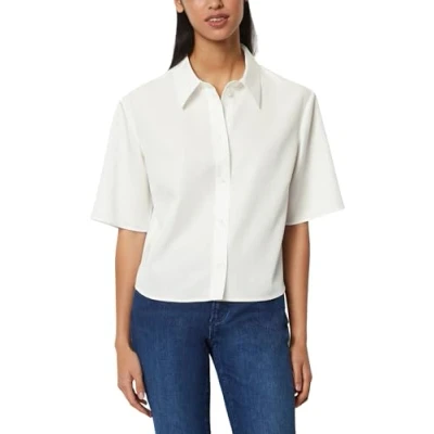 Abbildung von Marc O&#039;Polo Denim Blouse Short Sleeve Hemdbluse, Damen, Größe: Small, Egg white