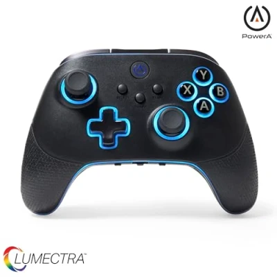 Abbildung von PowerA OPS v3 Pro Wireless Controller for PC and Cloud Gaming with LumectraPC Controller, Wireless, Wired, Bluetooth, RGB, Pro, Rechargeable, Mappable Buttons, Hall Effect Thumb Sticks