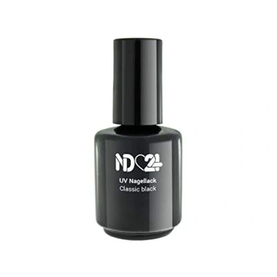 Abbildung von Uv/Led Nagellack Classic Black Schwarz Studio Qualität Made in Germany 15ml
