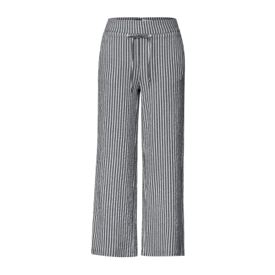 Abbildung von Cecil FTE Seersucker Stoffhose, Damen, Größe: Lx26, Blau