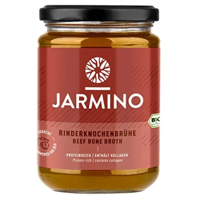 Abbildung von Knochenbrühe BIO 6x 350ml Weiderind 20 Std. gekocht für Leaky Gut, Paleo, Colon Cleanse Organic bone broth Rinderbrühe reich an Kollagen, Protein, Aminosäuren, Mineralien Brühe