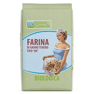 Abbildung von Bio Weizenmehl Typ &quot;00&quot; 1Kg Selezione Casillo 10 Stück Karton