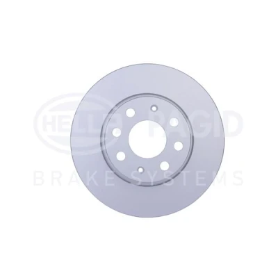 Abbildung von HELLA PRO 8DD 355 114 351 Bremsscheibe 257 12 04/08 100 voll beschichtet ohne Radbefestigungsbolzen, Radnabe OPEL: Corsa D Schrägheck