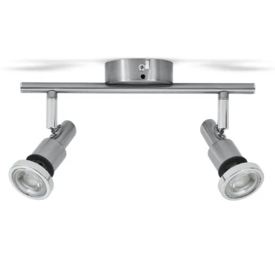Abbildung von B.K.Licht Deckenleuchte Badezimmerleuchte 2x 5W 400lm IP44 BKL1136, LED wechselbar, Warmweiß, Bad Deckenlampe Badezimmerlampe