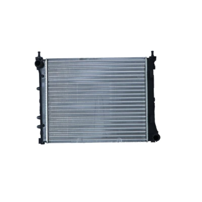 Abbildung von NRF 53527A Kühler, Motorkühlung Aluminium 480 395 27 Kühlrippen mechanisch gefügt FIAT: 500 Schrägheck, C Cabrio, Panda III Schrägheck