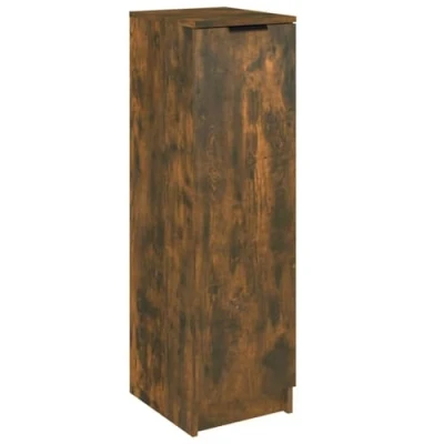 Abbildung von vidaXL Schuhschrank Schuhregal Schuhablage Schuhständer Schuhaufbewahrung Schuhtruhe Schuhorganizer Flurschrank Räuchereiche 30x35x100cm Holzwerkstoff